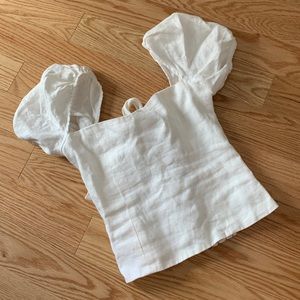 Reformation puff sleeve top